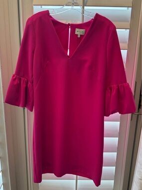 Milly Ruffle Sleeve Mini Dress